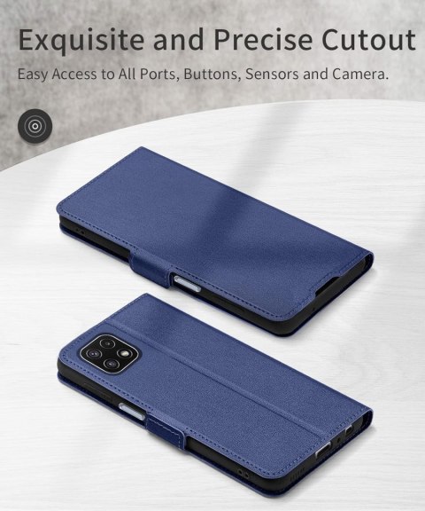 ETUI ZAMYKANE GRANATOWE SAMSUNG GALAXY A22 5G ETUI ZAMYKANE GRANATOWE SAMSUNG GALAXY A22 5G