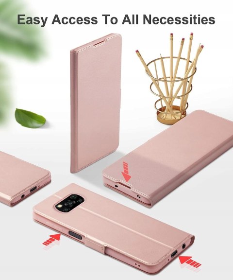 ETUI ZAMYKANE RÓŻOWE POCO X3 PRO ETUI ZAMYKANE RÓŻOWE POCO X3 PRO
