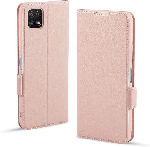 ETUI ZAMYKANE Z KLAPKĄ SAMSUNG GALAXY A22 5G RÓŻOWE ELEGANCKIE SM-A226B ETUI ZAMYKANE Z KLAPKĄ SAMSUNG GALAXY A22 5G RÓŻOWE ELEGANCKIE SM-A226B