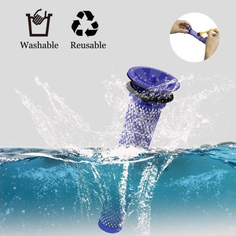 FILTR ZMYWALNY WSTĘPNY DYSON V6 V7 V8 3szt FILTR ZMYWALNY WSTĘPNY DYSON V6 V7 V8 3szt