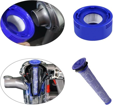2x FILTR DO ODKURZACZA DYSON V6 V7 V8 WSTĘPNY +KOŃCOWY ZMYWALNY +SZCZOTKA 2x FILTR DO ODKURZACZA DYSON V6 V7 V8 WSTĘPNY +KOŃCOWY ZMYWALNY +SZCZOTKA