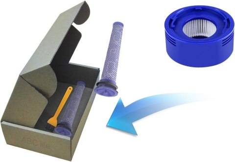 2x FILTR DO ODKURZACZA DYSON V6 V7 V8 WSTĘPNY +KOŃCOWY ZMYWALNY +SZCZOTKA 2x FILTR DO ODKURZACZA DYSON V6 V7 V8 WSTĘPNY +KOŃCOWY ZMYWALNY +SZCZOTKA