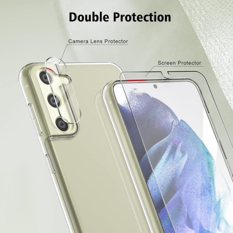 ZESTAW ETUI PRZEŹROCZYSTE SAMSUNG GALAXY S21 FE 5G + 2x SZKŁO SM-G990B ZESTAW ETUI PRZEŹROCZYSTE SAMSUNG GALAXY S21 FE 5G + 2x SZKŁO SM-G990B