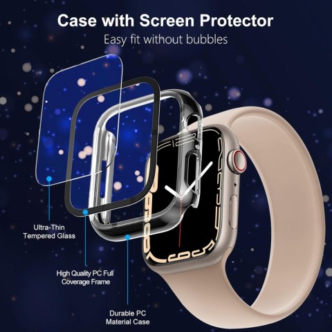 2X ETUI DO ZEGARKA APPLE WATCH 8/7 45MM CZARNE PRZEZROCZYSTE 2X ETUI DO ZEGARKA APPLE WATCH 8/7 45MM CZARNE PRZEZROCZYSTE