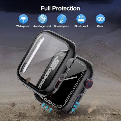 2X ETUI DO ZEGARKA APPLE WATCH 8/7 45MM CZARNE PRZEZROCZYSTE 2X ETUI DO ZEGARKA APPLE WATCH 8/7 45MM CZARNE PRZEZROCZYSTE