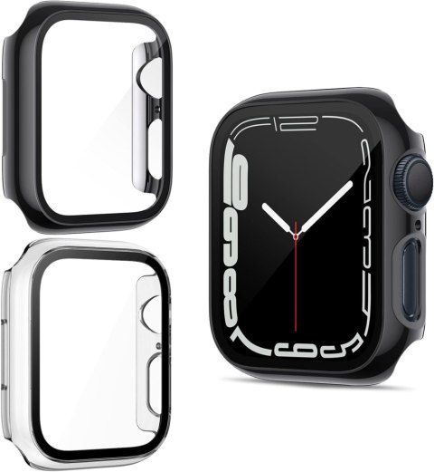 2X ETUI DO ZEGARKA APPLE WATCH 8/7 45MM CZARNE PRZEZROCZYSTE 2X ETUI DO ZEGARKA APPLE WATCH 8/7 45MM CZARNE PRZEZROCZYSTE