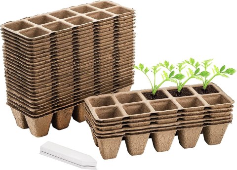 DONICZKI TORFOWE SADZONKI NA NASIONA 30szt 4x4cm DONICZKI TORFOWE SADZONKI NA NASIONA 30szt 4x4cm