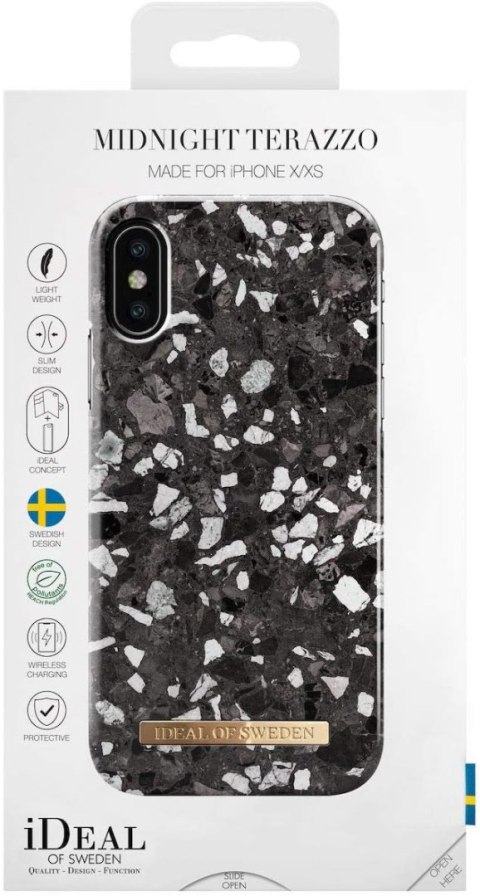 ETUI APPLE IPHONE X/IPHONE XS CZARNY MARMUR IDEAL OF SWEDEN A1865 A1920 ETUI APPLE IPHONE X/IPHONE XS CZARNY MARMUR IDEAL OF SWEDEN A1865 A1920
