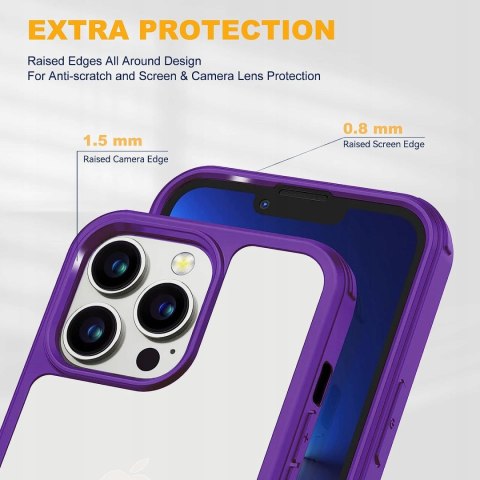 ETUI OCHRONNE APPLE IHPONE 14 PRO MAX PLASTIKOWE FIOLETOWE BUMPER ETUI OCHRONNE APPLE IHPONE 14 PRO MAX PLASTIKOWE FIOLETOWE BUMPER