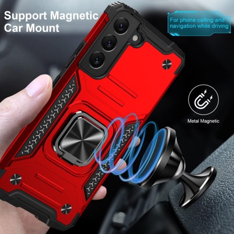 ETUI PANCERNE SAMSUNG GALAXY S22 + CASE CZERWONY WZMOCNIONY WYTRZYMAŁY ETUI PANCERNE SAMSUNG GALAXY S22 + CASE CZERWONY WZMOCNIONY WYTRZYMAŁY