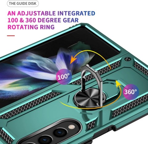 ETUI PANCERNE SAMSUNG GALAXY Z FOLD 4 ZIELONA RAMKA Z PIERŚCIENIEM ETUI PANCERNE SAMSUNG GALAXY Z FOLD 4 ZIELONA RAMKA Z PIERŚCIENIEM
