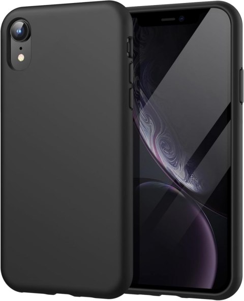ETUI POKROWIEC DO IPHONE XR 6.1' CZARNE SILIKONOWE SOLIDNE PLECKI ETUI POKROWIEC DO IPHONE XR 6.1' CZARNE SILIKONOWE SOLIDNE PLECKI