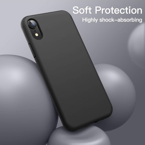 ETUI POKROWIEC DO IPHONE XR 6.1' CZARNE SILIKONOWE SOLIDNE PLECKI ETUI POKROWIEC DO IPHONE XR 6.1' CZARNE SILIKONOWE SOLIDNE PLECKI