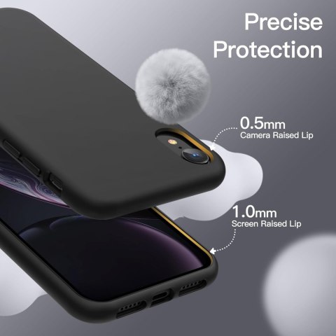 ETUI POKROWIEC DO IPHONE XR 6.1' CZARNE SILIKONOWE SOLIDNE PLECKI ETUI POKROWIEC DO IPHONE XR 6.1' CZARNE SILIKONOWE SOLIDNE PLECKI