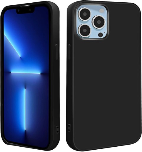 ETUI SILIKONOWE APPLE IPHONE 13 PRO MAX 6.7" CASE CZARNY MATOWY LEKKI ETUI SILIKONOWE APPLE IPHONE 13 PRO MAX 6.7" CASE CZARNY MATOWY LEKKI