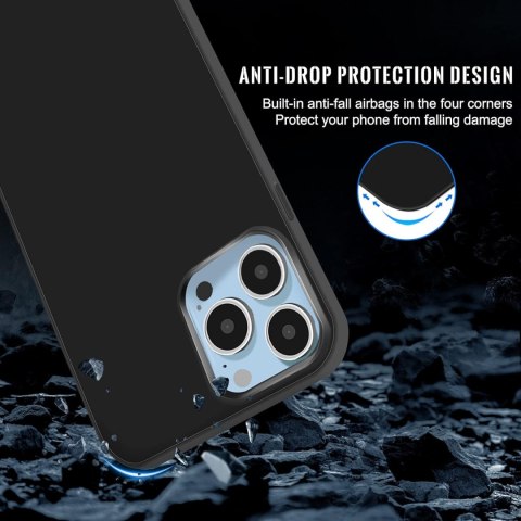 ETUI SILIKONOWE APPLE IPHONE 13 PRO MAX 6.7" CASE CZARNY MATOWY LEKKI ETUI SILIKONOWE APPLE IPHONE 13 PRO MAX 6.7" CASE CZARNY MATOWY LEKKI