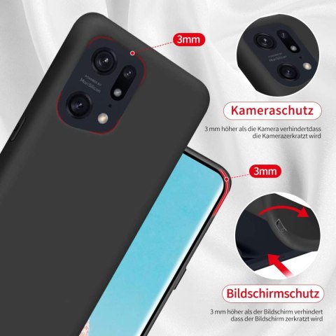 ETUI SILIKONOWE CZARNE OPPO FIND X5 PRO