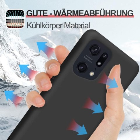 ETUI SILIKONOWE CZARNE OPPO FIND X5 PRO