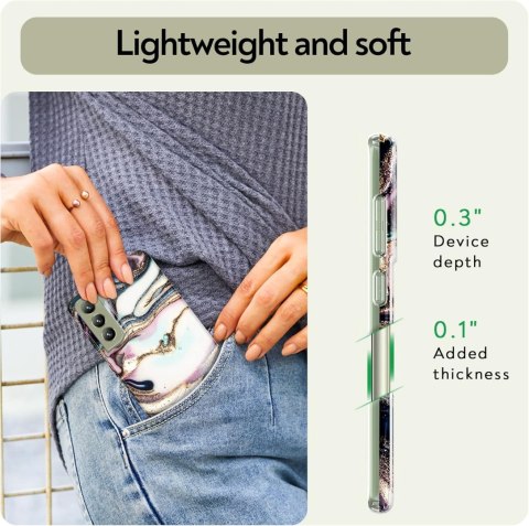 ETUI SILIKONOWE SAMSUNG GALAXY S21 FE 5G KOLOROWE MARMURKOWE SM-G990B