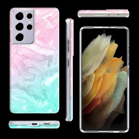 ETUI SILIKONOWE SAMSUNG GALAXY S21 ULTRA 5G RÓŻOWY NIEBIESKI MARMUR SM-G998 ETUI SILIKONOWE SAMSUNG GALAXY S21 ULTRA 5G RÓŻOWY NIEBIESKI MARMUR SM-G998
