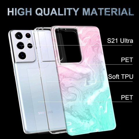 ETUI SILIKONOWE SAMSUNG GALAXY S21 ULTRA 5G RÓŻOWY NIEBIESKI MARMUR SM-G998 ETUI SILIKONOWE SAMSUNG GALAXY S21 ULTRA 5G RÓŻOWY NIEBIESKI MARMUR SM-G998