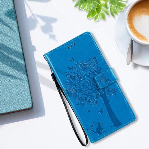 ETUI Z KLAPKĄ NIEBIESKIE SAMSUNG GALAXY A13 5G +2x SZKŁO HARTOWANE SM-A136U