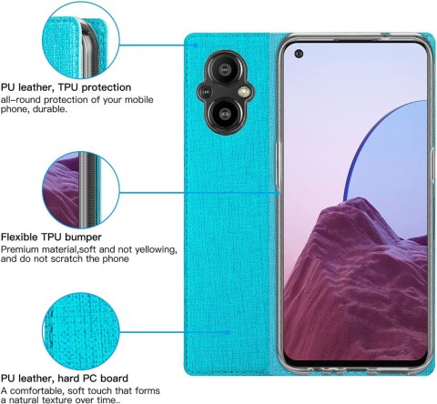 ETUI ZAMYKANE NIEBIESKIE ONEPLUS NORD N20 5G