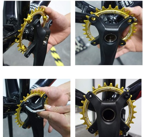 ZĘBATKA PRZEDNIA ROWEROWA NIEBIESKA 104mm 38T MTB ZĘBATKA PRZEDNIA ROWEROWA NIEBIESKA 104mm 38T MTB