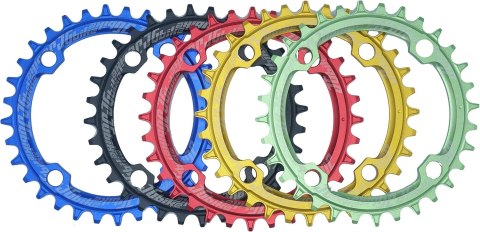ZĘBATKA PRZEDNIA ROWEROWA NIEBIESKA 104mm 38T MTB ZĘBATKA PRZEDNIA ROWEROWA NIEBIESKA 104mm 38T MTB