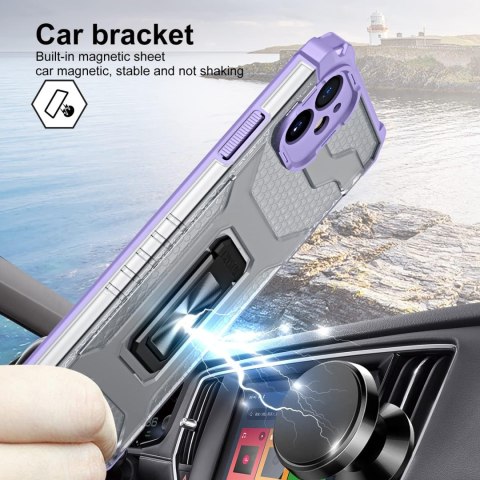 ZESTAW ETUI APPLE IPHONE 11 6.1' FIOLETOWE PANCERNE +1x SZKŁO HARTOWANE ZESTAW ETUI APPLE IPHONE 11 6.1' FIOLETOWE PANCERNE +1x SZKŁO HARTOWANE