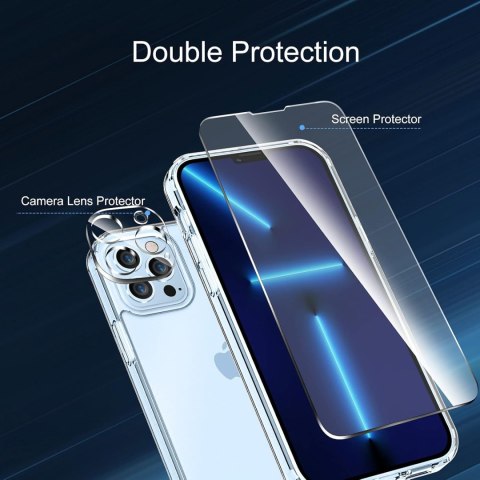 ZESTAW ETUI SILIKONOWE APPLE IPHONE 13 PRO MAX 6.7" +2x SZKŁO HARTOWANE