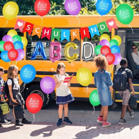 1 DZIEŃ SZKOŁY DEKORACJA ABCD NIEMIECKIE NAPISY 1 DZIEŃ SZKOŁY DEKORACJA ABCD NIEMIECKIE NAPISY