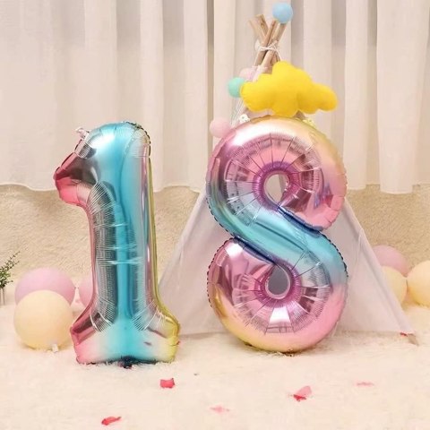 DUŻY BALON URODZINY 80CM CYFRA 0 METALICZNY KOLOR DUŻY BALON URODZINY 80CM CYFRA 0 METALICZNY KOLOR