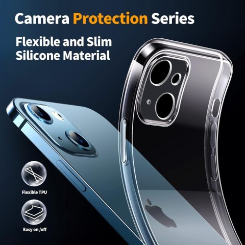 ETUI POKROWIEC DO APPLE IPHONE 13 BEZBARWNE SILIKONOWE +3x SZKŁO HARTOWANE ETUI POKROWIEC DO APPLE IPHONE 13 BEZBARWNE SILIKONOWE +3x SZKŁO HARTOWANE