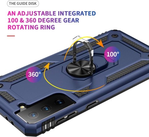 ETUI SAMSUNG GALAXY S21+ 5G GRANATOWE Z PODSTAWKĄ MOCNE SM-G996 ETUI SAMSUNG GALAXY S21+ 5G GRANATOWE Z PODSTAWKĄ MOCNE SM-G996