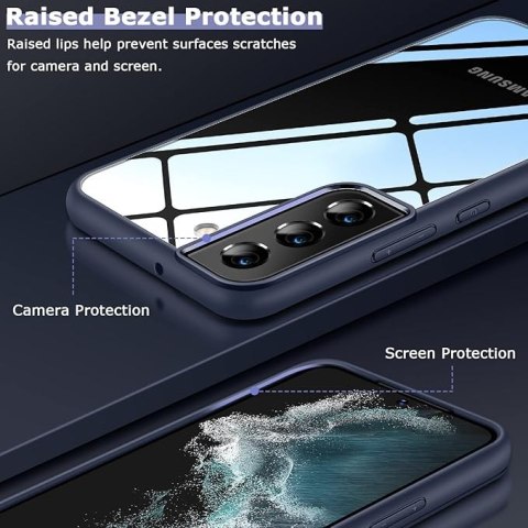 ETUI SAMSUNG GALAXY S22+ GRANATOWA RAMKA PRZEZROCZYSTE PLECKI SM-S906B ETUI SAMSUNG GALAXY S22+ GRANATOWA RAMKA PRZEZROCZYSTE PLECKI SM-S906B