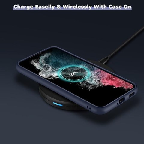 ETUI SAMSUNG GALAXY S22+ GRANATOWA RAMKA PRZEZROCZYSTE PLECKI SM-S906B ETUI SAMSUNG GALAXY S22+ GRANATOWA RAMKA PRZEZROCZYSTE PLECKI SM-S906B