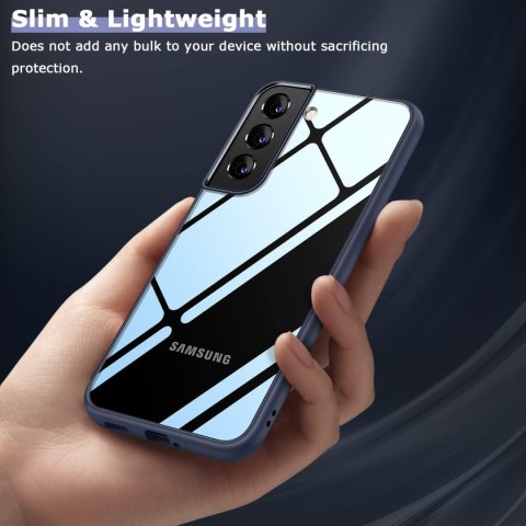 ETUI SAMSUNG GALAXY S22+ GRANATOWA RAMKA PRZEZROCZYSTE PLECKI SM-S906B ETUI SAMSUNG GALAXY S22+ GRANATOWA RAMKA PRZEZROCZYSTE PLECKI SM-S906B