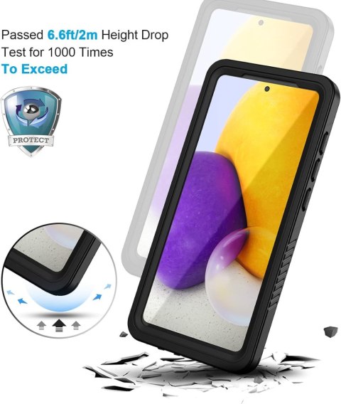 ETUI WODOODPORNE CZARNE SAMSUNG GALAXY A72 ETUI WODOODPORNE CZARNE SAMSUNG GALAXY A72
