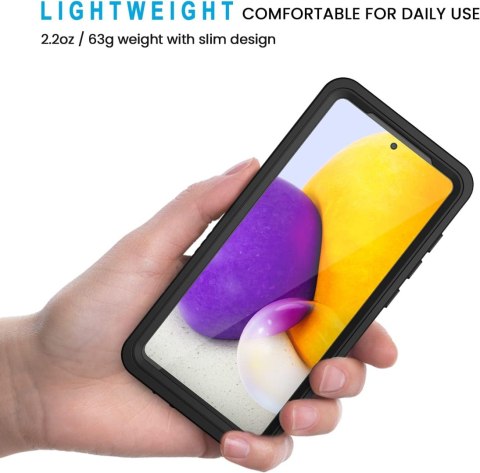 ETUI WODOODPORNE CZARNE SAMSUNG GALAXY A72 ETUI WODOODPORNE CZARNE SAMSUNG GALAXY A72