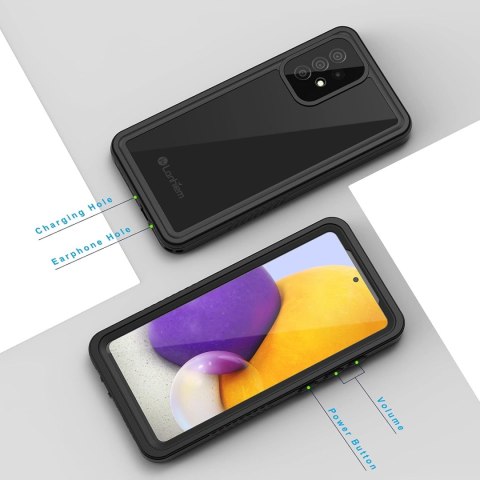 ETUI WODOODPORNE CZARNE SAMSUNG GALAXY A72 ETUI WODOODPORNE CZARNE SAMSUNG GALAXY A72