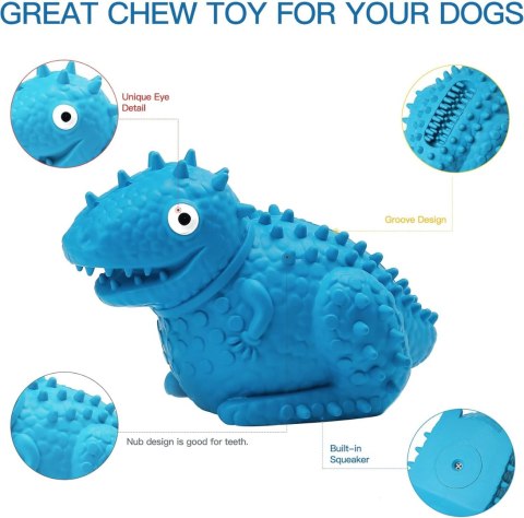 GRYZAK ZABAWKA DLA PSA NIEBIESKI DINOZAUR TOOZEY GRYZAK ZABAWKA DLA PSA NIEBIESKI DINOZAUR TOOZEY