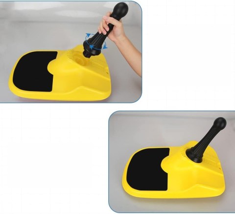 SANKI PLASTIKOWE DLA DZIECI ŚLIZG JABŁUSZKO ŻÓŁTE ROZKRĘCANY UCHWYT 51CM SANKI PLASTIKOWE DLA DZIECI ŚLIZG JABŁUSZKO ŻÓŁTE ROZKRĘCANY UCHWYT 51CM