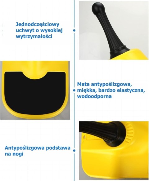 SANKI PLASTIKOWE DLA DZIECI ŚLIZG JABŁUSZKO ŻÓŁTE ROZKRĘCANY UCHWYT 51CM SANKI PLASTIKOWE DLA DZIECI ŚLIZG JABŁUSZKO ŻÓŁTE ROZKRĘCANY UCHWYT 51CM