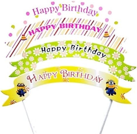 TOPPER NA TORT Z OKAZJI URODZIN HAPPY BIRTHDAY X4 TOPPER NA TORT Z OKAZJI URODZIN HAPPY BIRTHDAY X4