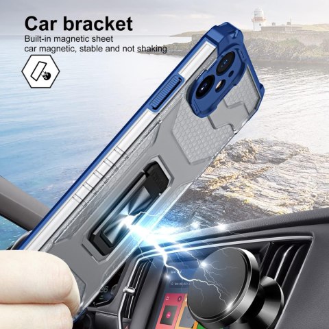 ZESTAW ETUI APPLE IPHONE 11 6.1' NIEBIESKIE PANCERNE +1x SZKŁO HARTOWANE ZESTAW ETUI APPLE IPHONE 11 6.1' NIEBIESKIE PANCERNE +1x SZKŁO HARTOWANE