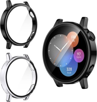2x ETUI HUAWEI WATCH GT 3 42mm CZARNE BEBARWNE OCHRONA EKRANU WYTRZYMAŁE