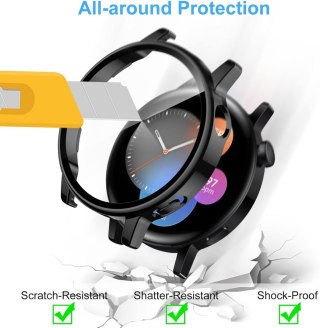 2x ETUI HUAWEI WATCH GT 3 42mm CZARNE BEBARWNE OCHRONA EKRANU WYTRZYMAŁE