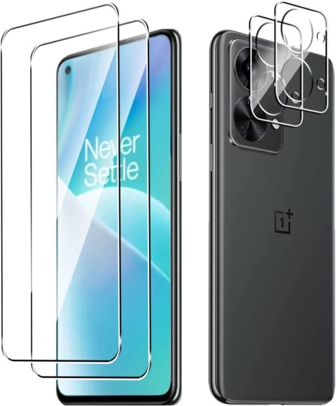 2x SZKŁO HARTOWANE ONEPLUS NORD 2T WYSOKA OCHRONA +2x SZKŁO NA APARAT