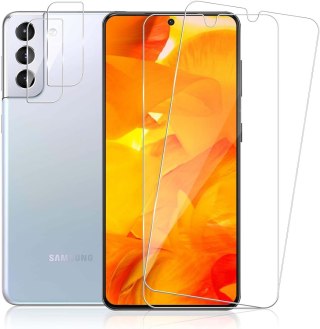 2x SZKŁO HARTOWANE SAMSUNG GALAXY S22 5G WYTRZYMAŁE +2x OCHRONA APARATU